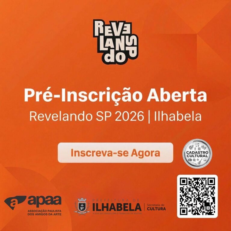 Ilhabela abre pré-inscrições para participação no Revelando SP 2026 copiar