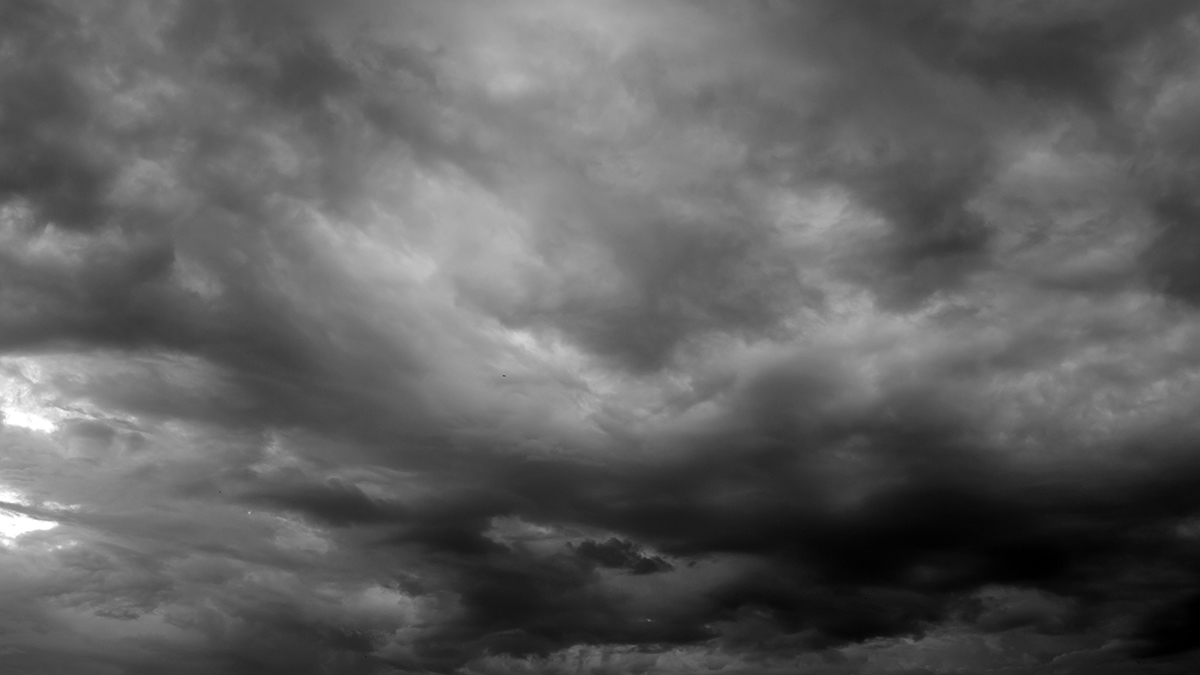 Cloudy, dark background in the rainy season.